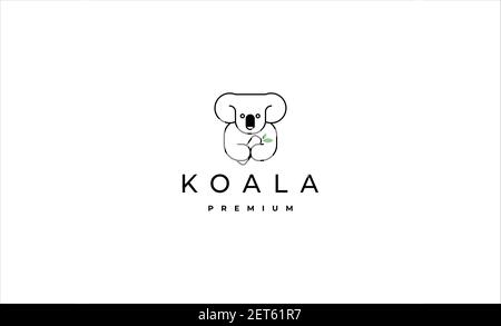 koala Logo Symbol Design Vektor Illustration Stockfoto