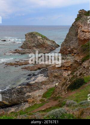 Argentiera, Nordwest-Küste Sardiniens, Italien Stockfoto