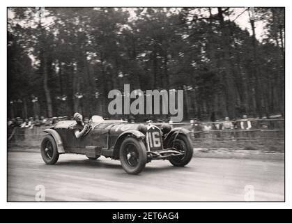 Le Mans 24-Stunden-Jahrgang 1931 Gewinner Alfa Romeo No,16 Von Birkin und Howe im Bild bei den 1931 24 Stunden Von Le Mans Langstreckenrennen Le Mans Frankreich Stockfoto