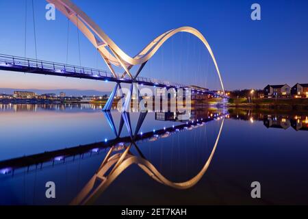 Infinity-Brücke, Stockton on Tees UK Stockfoto