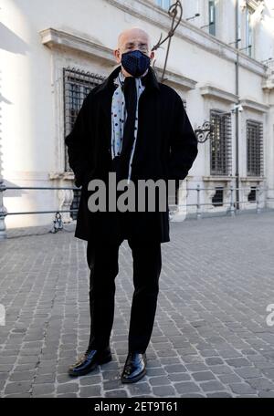 Rom, Italien. März 2021, 01st. Eid der Untersekretäre im Palazzo Chigi. Auf dem Foto: Untersekretär Francesco Sisto (Justiz) Kredit: Unabhängige Fotoagentur/Alamy Live News Stockfoto