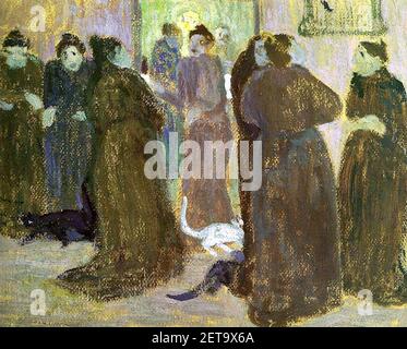 Pedro Figari - Tertulia en la fonda antes de comer, 1919. Stockfoto