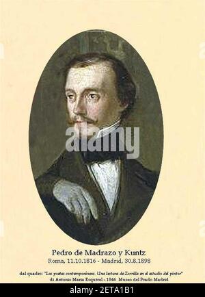 Pedro-de-Madrazo-1816-1898. Stockfoto