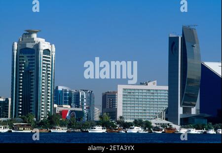 Dubai VAE Gebäude & Daus Dubai Creek Stockfoto