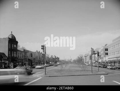 PENNSYLVANIA AVENUE VON DER VIERTEN STRASSE. Stockfoto