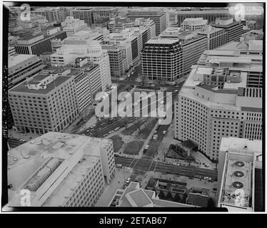 PENNSYLVANIA AVENUE, 18TH, 19TH UND H STREETS, NW. Stockfoto