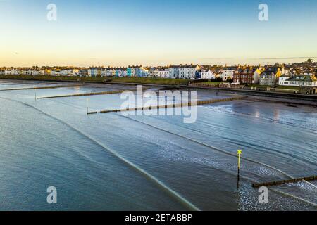 Ballyholme Strand in der Nähe von Bangor in Nordirland Stockfoto