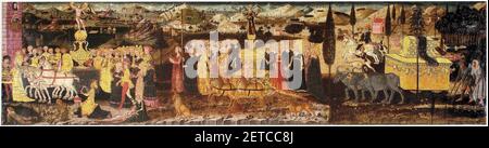 Petrarch-Triumphe-zanobi-1465-1. Stockfoto