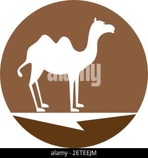 Camel Logo Vorlage Vektor Symbol Illustration Design Stock Vektor