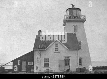 PHARE de l ile aux Perroquets 1890. Stockfoto