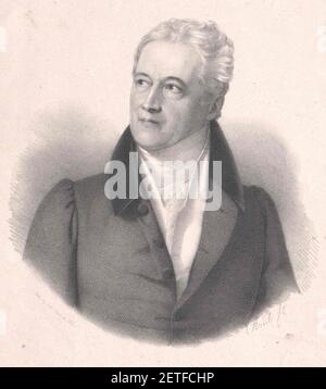 Philipp Ferdinand Graf von Grünne (1762–1854) 1830 Andreas Staub (1806–1839). Stockfoto