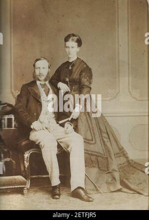 Philippe und Marie, Graf und Gräfin von Flandern. Stockfoto