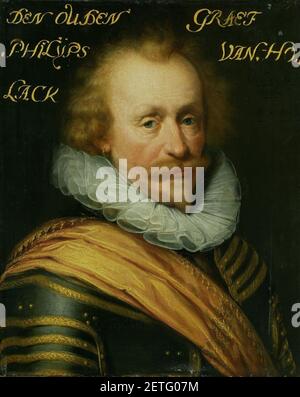 Philips graaf van Hohenlohe zu Langenburg von Jan Anthonisz van Ravesteyn. Stockfoto