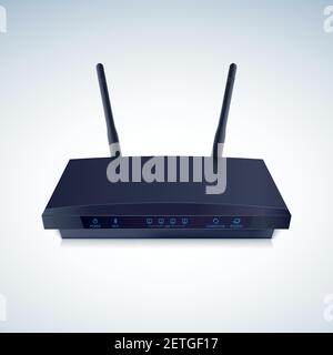 Realisti Wireless-Router Stock Vektor