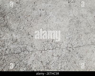 Hintergrund grauer Beton frisch auf die Straße gegossen. Textur Stockfoto