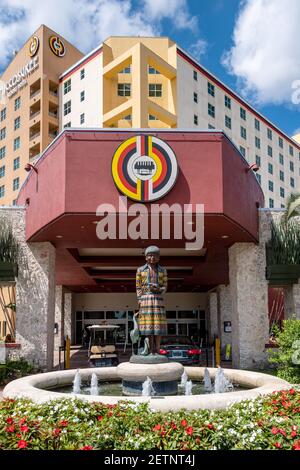 Eintritt zum Miccosukee - Resort & Gaming in Miami, Florida, USA Stockfoto