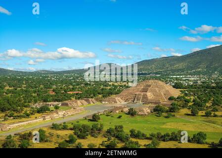 Mondpyramide in San Juan Teotihuacan, mexiko Stockfoto
