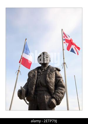 Brittish vetrans bei D Day gedenkfeiern in Colleville - Montgomery (Sword Beach Landing Site) in der Normandie, Frankreich. 5/6/2008 Fotografie von David Sandison The Independent Stockfoto