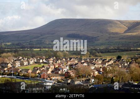 Pendle Hill Clitheroe Ribble Valley in Lancashire Stockfoto