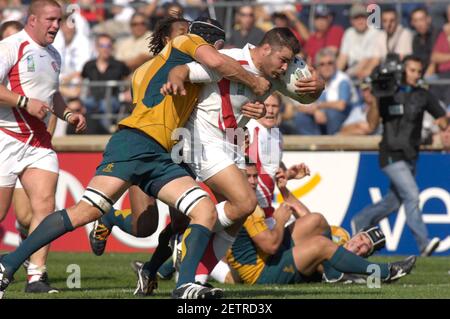 RUGBY-WELTMEISTERSCHAFT 2007 VIERTELFINALE ENGLAND V AUSTRALIEN IM STADE VELODROME MARSEILLE 6/10/2007. BILD DAVID ASHDOWN Stockfoto