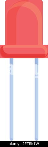 Symbol für elektronischen Widerstand. Cartoon von elektronischen Widerstand Vektor-Symbol für Web-Design isoliert auf weißem Hintergrund Stock Vektor