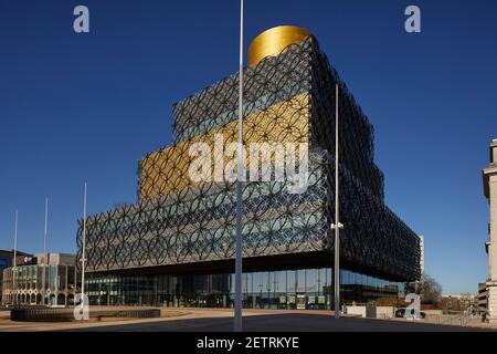 Birmingham Stadtzentrum Wahrzeichen Bibliothek von Birmingham in Centenary Square Von der Architektin Francine Houben Stockfoto