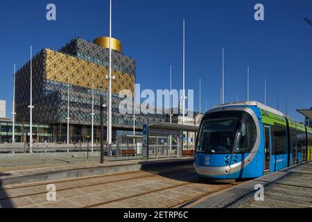 Birmingham Stadtzentrum Wahrzeichen Bibliothek von Birmingham in Centenary Square Von der Architektin Francine Houben Stockfoto