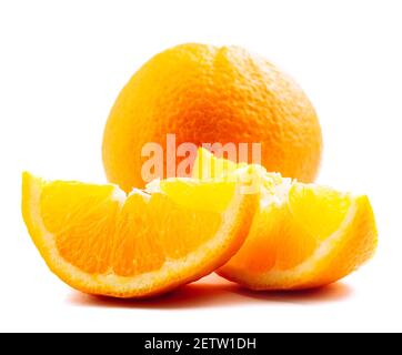 Orange isoliert auf Weiß. Hochwertige Fotos. Stockfoto