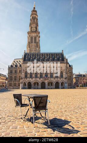 Arras nach der ersten Covid-Pandemiesperre Stockfoto