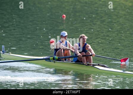 Linz, Österreich, Sonntag, 25th. Aug 2019, FISA World Rowing Championship, Regatta, [Pflichtnachweis; Peter SPURRIER/Intersport Images] 10:31:02, Sonntag Stockfoto