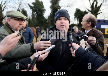 Aktenfoto vom 27-11-2019 von Trainer Gordon Elliott. Ausgabedatum: Dienstag, 2. März 2021. Stockfoto