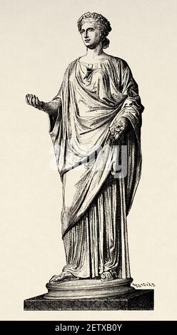 Die Farnese Flora. Flora war die römische Göttin der Blumen und des