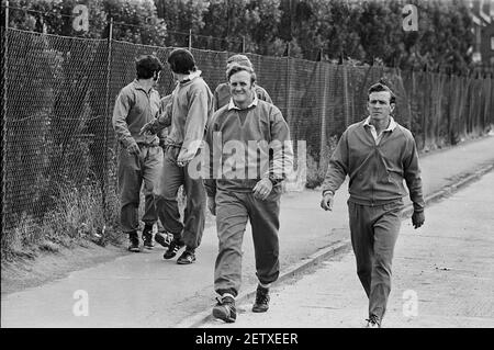 Leeds United FC Mannschaftstraining 1971 Juli Stockfoto