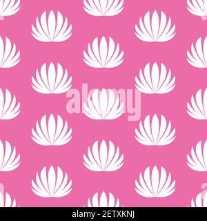 Lotus Vector Nahtloses Muster-Design für Tapete, Textil, Oberfläche, Mode, Hintergrund, Fliese, Schreibwaren, Wohnkultur, Möbel etc. Stock Vektor