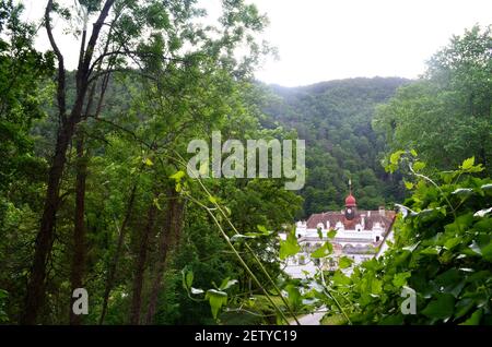 Die Gärten von Schloss Herberstein in Österreich Stockfoto