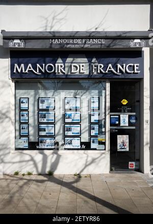 Manoir de France Immobilienagentur in Bayonne, Frankreich Stockfoto