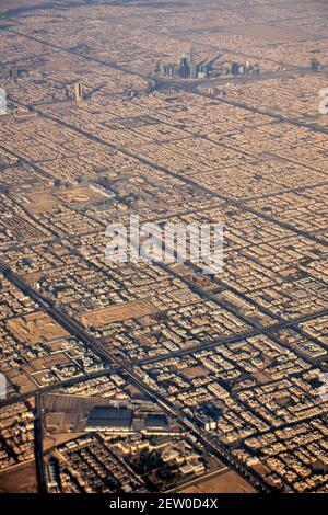 Luftaufnahme von Riad Hauptstadt von Saudi-Arabien Stockfoto