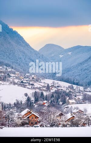 Frankreich, Isere, regionaler Naturpark Chartreuse, Le Sappey-en-Chartreuse Stockfoto