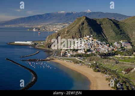 Spanien, Kanarische Inseln, Teneriffa, Playa de Las Teresitas Stockfoto