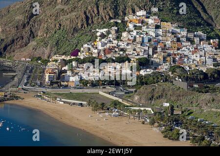 Spanien, Kanarische Inseln, Teneriffa, Playa de Las Teresitas Stockfoto