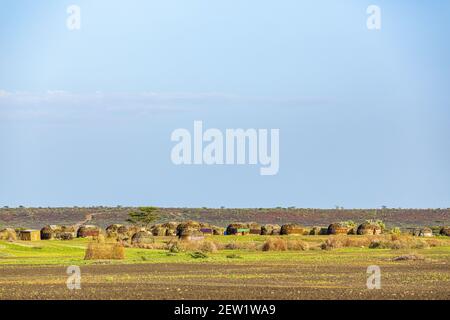 Kenia, Marsabit Bezirk, Umgebung von Lake Turkana, Gabra Dorf Stockfoto