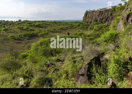 Kenia, um den Baringo See, Rift Fault Stockfoto