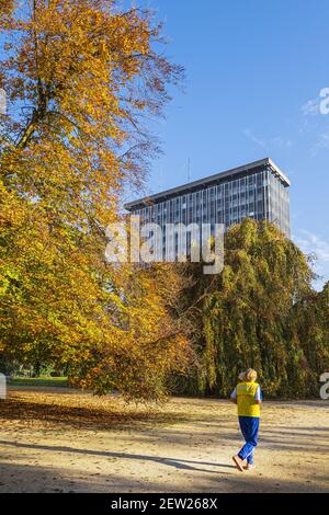 Frankreich, Isere, Grenoble, Paul Mistral Park, Rathaus (1968) Stockfoto