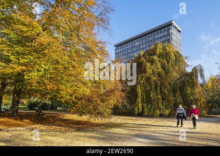 Frankreich, Isere, Grenoble, Paul Mistral Park, Rathaus (1968) Stockfoto