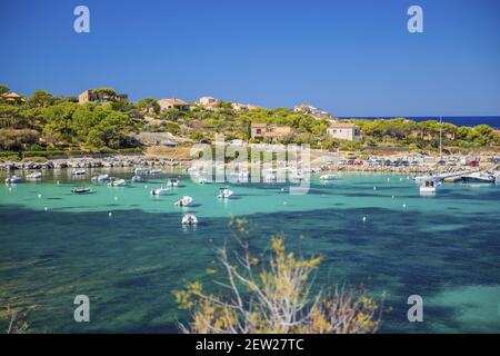 Frankreich, Haute-Corse (2B), Balagne, Algajola Bay Stockfoto