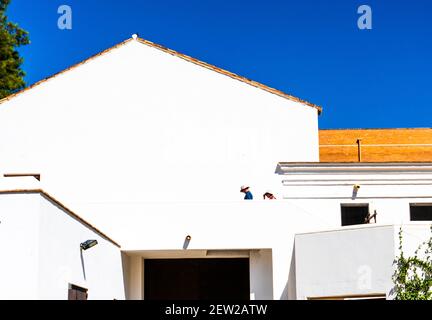 RONDA, SPANIEN - 08. Aug 2019: Spains älteste Stierkampfarena aus dem Jahr 1785, Ronda, Provinz Málaga, Andalusien, Spanien Stockfoto