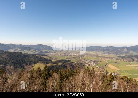 Die Frauensteigfelsen im Schwarzwald, nahe Himmelreich, Kirchzarten und Freiburg Stockfoto