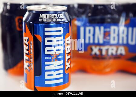 IRN-bruxtra ohne Zuckerzusatz Stockfoto