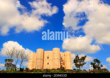 Nationalpark Alta Murgia: Castel del Monte, Apulien (Italien). Stockfoto