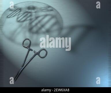 Genetik Medizin Konzept. 3D Rendern Stockfoto